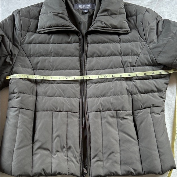 Kenneth Cole Reaction Olive Quilted Puffer Jacket - Picture 4 of 6